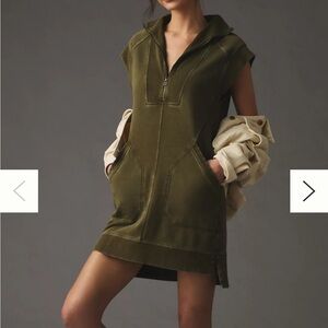 Anthropologie Daily Practice Meru Zip Front mini dress size L